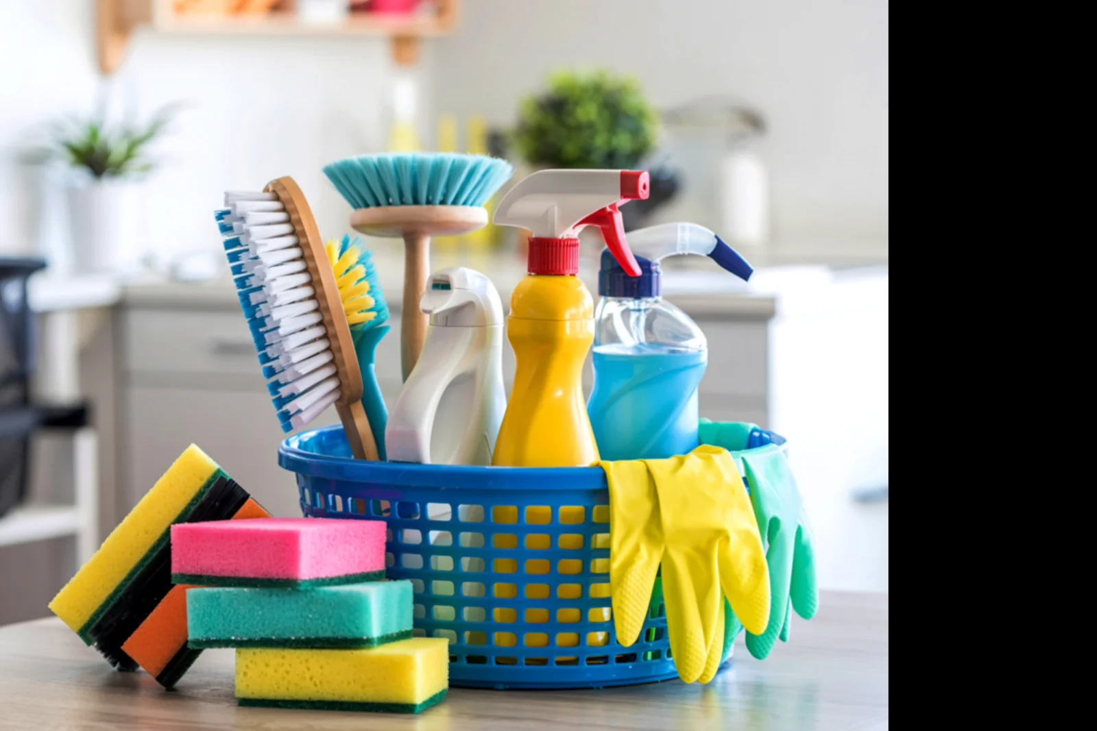 Illustrative photo of cleaning supplies